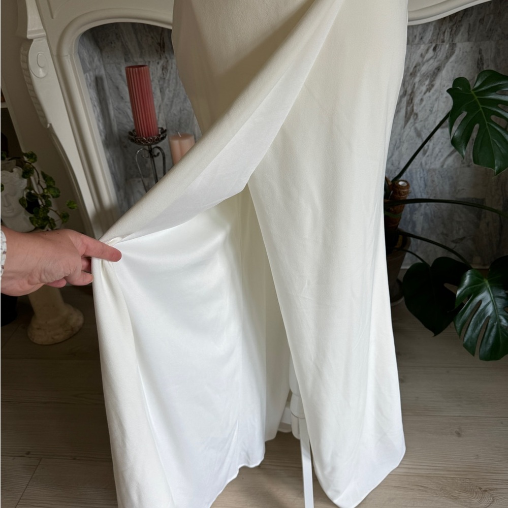 La Femme Strapless Evening Dress in White 27035 - Picture 5 of 13